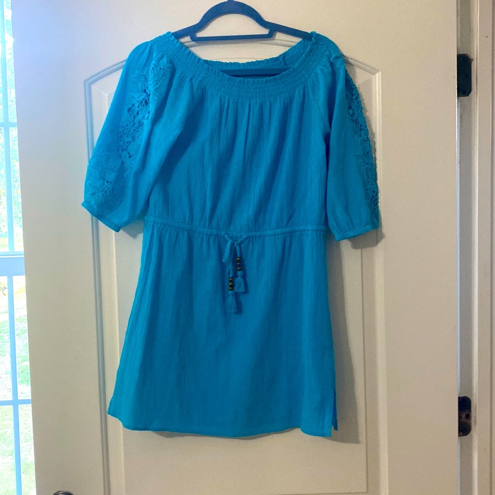 Off the shoulder Talbots dress and or cover up